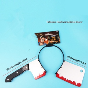 Accesorios de Disfraces de Zombi para Fiesta de Halloween, Hacha de Juguete Hecha a Mano con Diseño de Cabeza de Asesino, Impresión en 3 Colores - Product Image 5