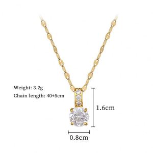 Stainless Steel Personality <b>Opal</b> Stone Money Bag Pendant <b>Necklace</b> for Women Exquisite Gold Color Crystal Collar Jewelry - Product Image 2