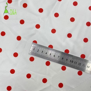 High Quality 1.1cm Polka Dot Printed Satin 100% Polyester Thick <strong>Fabric</strong> Soft Challis Alternative Women's Dresses Shirts Pajamas - Product Image 2