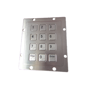 แป้นพิมพ์ SUS304 IP65กันน้ำ3*4ทำจากสแตนเลสทนทานใช้กลางแจ้ง - Product Image 2