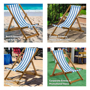Chaise longue pliable monoplace de qualité Merpauh 3 meubles d'extérieur à niveau réglable pour une utilisation à la plage - Product Image 4