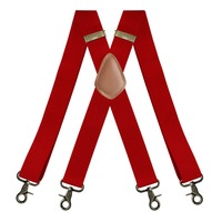 Bretelles universelles pour hommes, réglables, en polyester élastique, avec 4 crochets métalliques bronze antique, pour pantalon décontracté quotidien