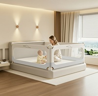 Barrière de lit pour bébé en tissu Oxford doux, barrière de sécurité pour tout-petits, barrière anti-chute, barrière de lit, certifiée CE