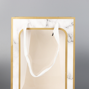 Stock de sacs d'emballage cadeau de fleurs avec poignées de transport pour petites entreprises sacs en papier kraft brun pour cadeaux de fête d'anniversaire, shopping - Product Image 3