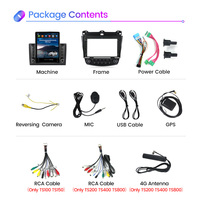MEKEDE Android 11 voiture-play + auto audio de voiture pour Honda ACCORD 7 2003-2007 8 + 128GB voiture gps AM FM écran partagé gps navigateur