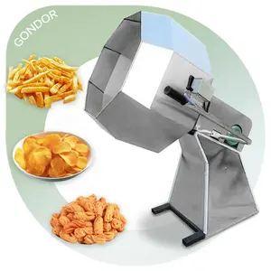 Snack Food Frying Potato Chips Nuts Ramen Flavor Coating Octagon Powder Dry Seasoning Machine