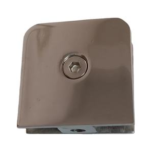 Conector de <span class=keywords><strong>ducha</strong></span> de esquina redonda económico C010P <span class=keywords><strong>Acero</strong></span> <span class=keywords><strong>inoxidable</strong></span> 0 grados soporte de pared a vidrio de un solo orificio - Product Image 1