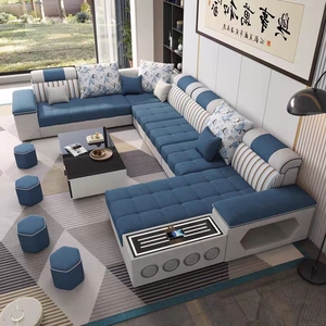 Modern Fabric Sectional <b>Sofa</b> L Shaped Couch Corner <b>Sofa</b> <b>Bed</b> <b>with</b> <b>Storage</b> for Living Room Hotel - Product Image 4