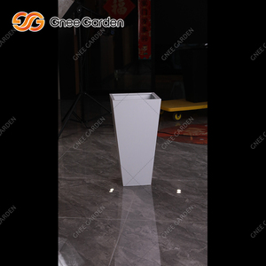 Maceta Cuadrada de Acero Galvanizado de Estilo Americano Tradicional para Exteriores, para Jardín, Centro Comercial o Decoración - Product Image 3
