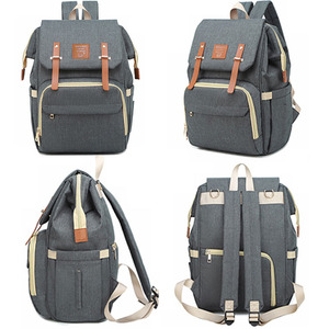 Pretty Unisex USB Diaper Backpack for Mom Dad <strong>Baby</strong> Multi-Functional Changing <strong>Rucksack</strong> with Carry Bag - Product Image 4
