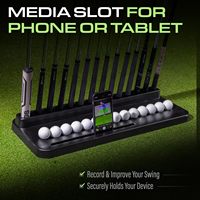 Support de rangement haut de gamme pour clubs de golf en bois, organisateur pour 14 clubs avec rangement pour balles de golf, idéal pour simulateurs de golf