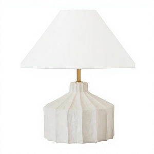 Lámpara de Mesa para Dormitorio con Pantalla Cónica Blanca para Dormitorio, Sala de Estar, Casa, Mesita de Noche, Oficina - Product Image 1