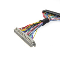 Câble adaptateur LVDS 40 broches 1CH 6BITV, faisceau de câbles avec isolation PVC/PTFE, conducteur en cuivre étamé, homologué 12V pour applications électroniques