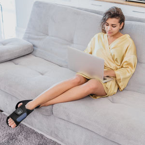 Chaussure vibrante de réflexologie d'acupression portative avec des pantoufles de massage de soins des pieds de masseur - Product Image 6