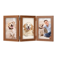 Cadre photo de table pliable en bois à trois panneaux Rosa Home, léger, moderne et simple, 6 pouces, 3 pièces combinées RH-S182