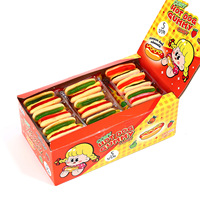 Bonbons gélifiés personnalisés Candy Party 3 en 1 aux saveurs de fruits variés, en forme de frites, hot-dogs, œufs et crème glacée