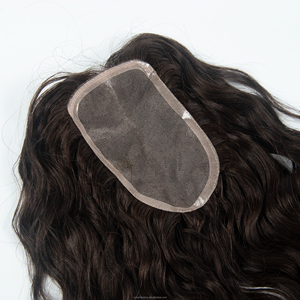 Dropshipping en gros : Toppers en cheveux humains Remy russes avec base mono pour femmes, Toppers en cheveux humains vierges mono pour femmes - Product Image 2