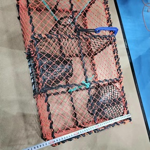 Crab Cage Boating Rocking Sea Foldable <strong>Fishing</strong> <strong>Net</strong> Trap Coated Wire Mesh Crab Lobster Pot <strong>Fishing</strong> Accessories Crab Pot - Product Image 4