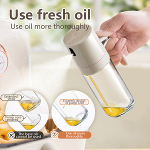 250 mL flacone <span class=keywords><strong>Spray</strong></span> <span class=keywords><strong>olio</strong></span> di vetro alto <span class=keywords><strong>olio</strong></span> da cucina dispenser <span class=keywords><strong>olio</strong></span> d'oliva spruzzatore Mister per friggitrice ad aria - Product Image 4