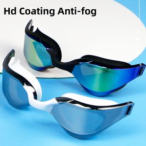 Lunettes de natation high-tech avec logo personnalisé Lunettes de natation écologiques anti-buée réglables en silicone Adultes Myopie Verre de sécurité étanche Design - Product Image 5