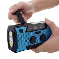 Radio de Emergencia Solar de 2000mAh con Manivela para Cargar Celulares en Casos de Desastre, Kit de Supervivencia para Emergencias y Alivio de Huracanes
