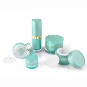 Free Sample 15ml 20ml 30ml Customized Cosmetic Plastic Korean Skincare Packaging Set Empty Lotion Bottle