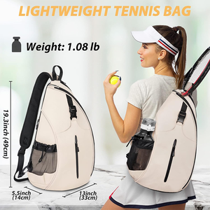 Sac à dos de pickleball de sport personnalisé de qualité supérieure sac de <span class=keywords><strong>raquette</strong></span> de support de pagaie d'épaule pour femmes pour une utilisation en salle de sport - Product Image 4