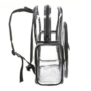 Wholesale Custom Outdoor Waterproof <b>Clear</b> PVC Back Pack Multi-Pocket Transparent School <b>Backpack</b> Bag - Product Image 5
