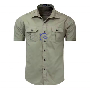 Chemise de travail en plein air de haute qualité Protection solaire Polo de transport dissimulé imperméable Chemise tactique à manches courtes - Product Image 2