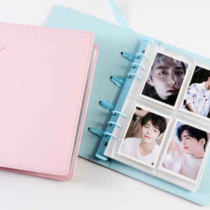 Carpeta para Tarjetas Fotográficas de 3 Pulgadas, con Cinta de PU, Tamaño A5 |   Álbum de Fotos Coleccionable KPOP, para Tarjetas Coleccionables, PVC Libre de Ácido, Negro, Protección UV - Product Image 2