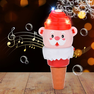 Nuevo Juguete de Burbujas, Máquina de Burbujas de Helado, Palo de Burbujas de Papá Noel con Luz y Música para Niños, Excelente Regalo de Navidad - Product Image 5