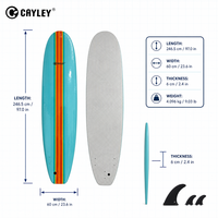 Planche de surf longboard portable en mousse EPS légère pour enfants, idéale pour la plage et les sports nautiques côtiers en extérieur – Vente en gros