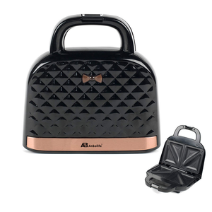 Anbolife Nouveau Grille-pain <span class=keywords><strong>Sandwich</strong></span> Salter en Forme de Sac à Main Antiadhésif Grande Capacité 2 Tranches avec Contrôle Automatique de la Température - Product Image 1