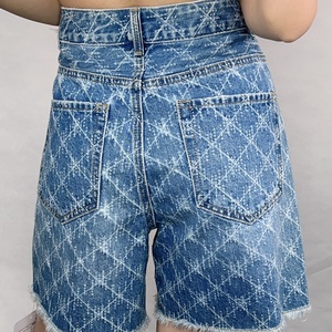 2025 Ladies Fashion Washed Denim Summer <b>Shorts</b> Women's Pants & <b>Trousers</b> - Product Image 3