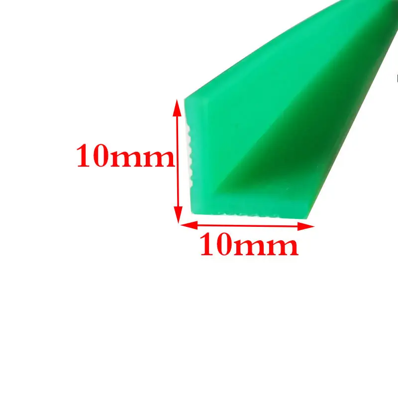 Custom u type shape L shape u-shape 90 degree silicone rubber countertop table edging protector strip