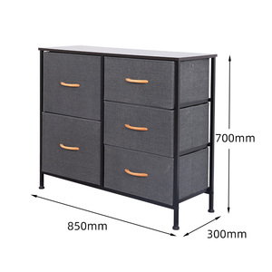 Gabinete de Almacenamiento con Cajón de Tela Extraíble para Dormitorio Organizador de Clóset Cómoda - Product Image 3