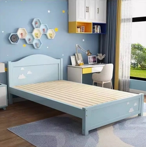 Lit simple pour enfants, style dessin animé célèbre sur Internet, en bois massif, économique, avec bord large, pliable, avec tiroir, moderne, pour <span class=keywords><strong>chambre</strong></span> d'enfant, garçon ou fille, princesse - Product Image 5