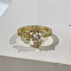 Anillo Orbital de Metal Líquido Edición Alta Saturno con Tungsteno, Anillo Orbital Ajustable de Apertura Completa con Incrustaciones de Circonita Blanca Súper Brillante - Product Image 5