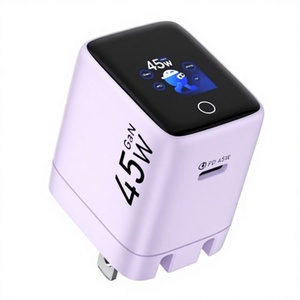 Doublepow 45W GAN USB C ที่ชาร์จ<span class=keywords><strong>เร็ว</strong></span> PD อะแดปเ<span class=keywords><strong>ต</strong></span>อร์ติดผนังจอแสดงผล LED <span class=keywords><strong>แบ</strong></span>บเรียลไทม์สำหรับ iPhone MacBook Android SWITCH - Product Image 1