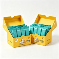 Boîte d'expédition personnalisée avec logo pour animaux de compagnie, finition mate et gaufrage, recyclable, pour friandises pour chats, emballage de vente au détail – Offre Spéciale