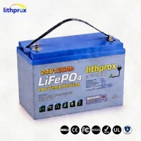 Batterie de chariot élévateur électrique 24V 120Ah sûre et stable, nouvelle technologie LiFePO4 pour transpalette, CE FCC UN38.3, conception personnalisée OEM ODM