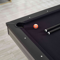 Mesa de Billar Estilo Americano de Tamaño Estándar, Lana Pura, Madera de Roble, Personalizable, Forma de Z, Uso Doméstico en Interiores, Mesa de Billar de Grado Comercial