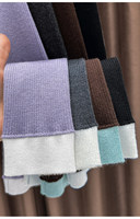 Deux chemises tricotées effet superposés pour femme, à porter avec la nouvelle chemise de base à col rond pour l'automne et l'hiver, haut ajusté et tendance
