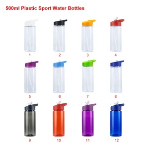Botellas <span class=keywords><strong>de</strong></span> Agua Deportivas <span class=keywords><strong>de</strong></span> Plástico Tritan <span class=keywords><strong>de</strong></span> 500ml/700ml, Libres <span class=keywords><strong>de</strong></span> BPA, Personalizadas, con Boca Ancha, Asa Portátil y Tapas con Pajita Abatible, a Prueba <span class=keywords><strong>de</strong></span> Fugas - Product Image 4