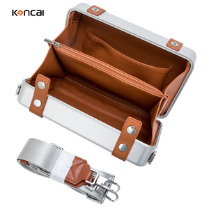 KONCAI Women Crossbody Bag for Girls Make up Can Custom Name <strong>Aluminum</strong> for Gift <strong>Travel</strong> Beauty Organizer Makeup Cosmetic <strong>case</strong> - Product Image 2