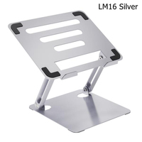 Soporte Metálico para Portátil, Color Gris Plateado, Directo de Fábrica, Personalizable, Servicio OEM, Envío Rápido, En Stock