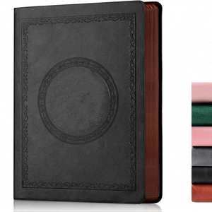 Cuaderno de Tapa Dura de Cuero B6 con Encuadernación Térmica, Forrado, Estilo Vintage, Personalizado con Grabado, Bordes Dorados y Marcador de Cinta - Product Image 1