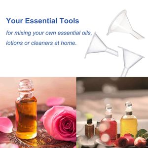 Mini Embudo de Plástico Transparente/Rosa/Azul, Opciones de Color Personalizadas, para Llenar Botellas de Perfume, Líquidos y Aceites para Cuidado Personal y Belleza - Product Image 4