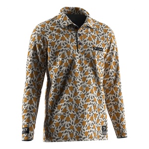 T-shirt à manches longues en polyester pour sublimation ODM, style mi-saison, unisexe, pour le golf - Product Image 3