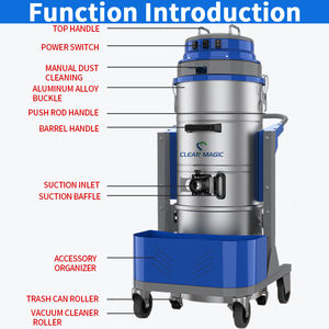 Clean Magic 100L seau en acier inoxydable 3600W 220240V <span class=keywords><strong>aspirateur</strong></span> industriel nouvel état nettoyage manuel de carburant électrique - Product Image 3